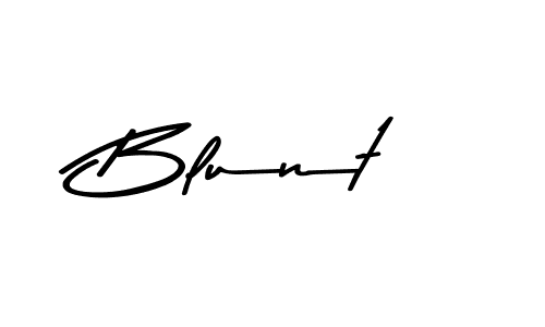 Create a beautiful signature design for name Blunt. With this signature (Asem Kandis PERSONAL USE) fonts, you can make a handwritten signature for free. Blunt signature style 9 images and pictures png