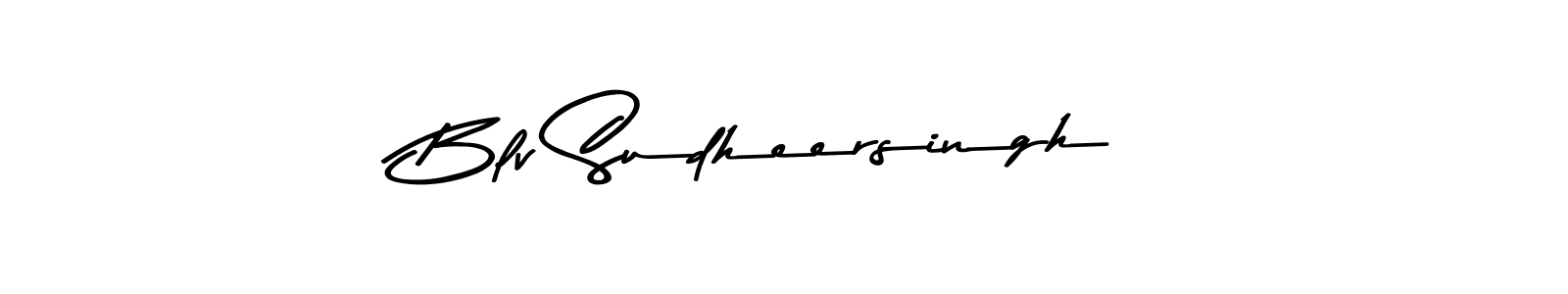 How to make Blv Sudheersingh signature? Asem Kandis PERSONAL USE is a professional autograph style. Create handwritten signature for Blv Sudheersingh name. Blv Sudheersingh signature style 9 images and pictures png