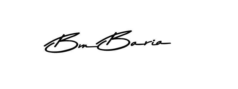 How to make Bm Baria signature? Asem Kandis PERSONAL USE is a professional autograph style. Create handwritten signature for Bm Baria name. Bm Baria signature style 9 images and pictures png