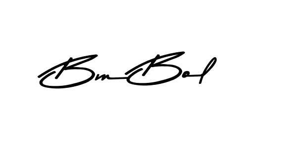 Use a signature maker to create a handwritten signature online. With this signature software, you can design (Asem Kandis PERSONAL USE) your own signature for name Bm Bol. Bm Bol signature style 9 images and pictures png