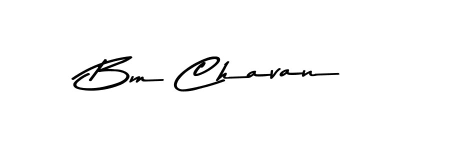 Create a beautiful signature design for name Bm Chavan. With this signature (Asem Kandis PERSONAL USE) fonts, you can make a handwritten signature for free. Bm Chavan signature style 9 images and pictures png