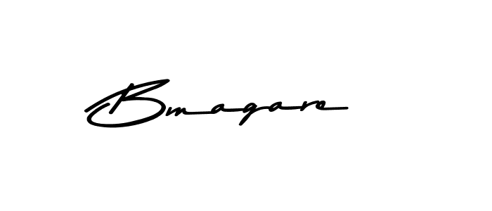 How to make Bmagare name signature. Use Asem Kandis PERSONAL USE style for creating short signs online. This is the latest handwritten sign. Bmagare signature style 9 images and pictures png