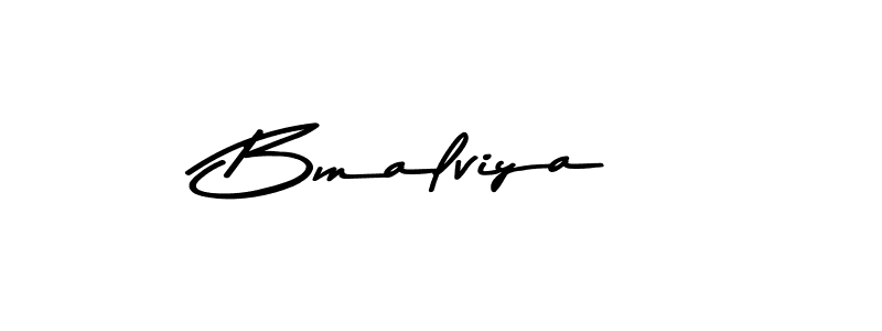 Make a beautiful signature design for name Bmalviya. With this signature (Asem Kandis PERSONAL USE) style, you can create a handwritten signature for free. Bmalviya signature style 9 images and pictures png