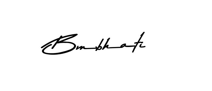 Create a beautiful signature design for name Bmbhati. With this signature (Asem Kandis PERSONAL USE) fonts, you can make a handwritten signature for free. Bmbhati signature style 9 images and pictures png