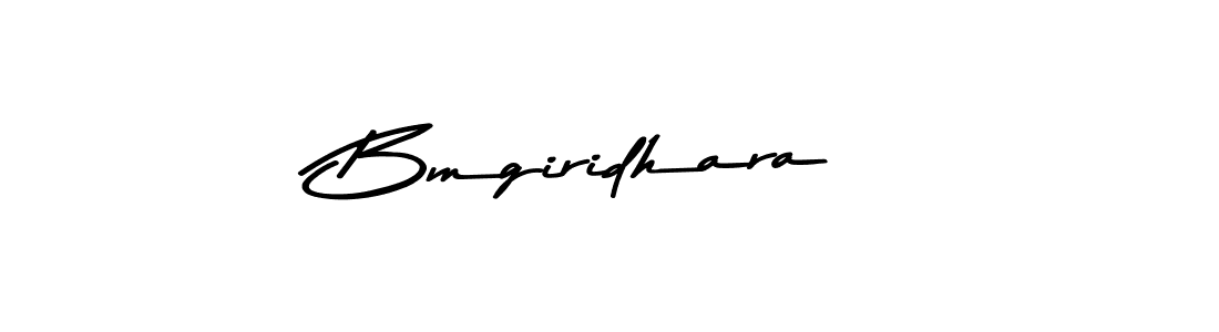 Make a beautiful signature design for name Bmgiridhara. With this signature (Asem Kandis PERSONAL USE) style, you can create a handwritten signature for free. Bmgiridhara signature style 9 images and pictures png