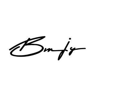 Create a beautiful signature design for name Bmjy. With this signature (Asem Kandis PERSONAL USE) fonts, you can make a handwritten signature for free. Bmjy signature style 9 images and pictures png