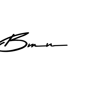 Bmn stylish signature style. Best Handwritten Sign (Asem Kandis PERSONAL USE) for my name. Handwritten Signature Collection Ideas for my name Bmn. Bmn signature style 9 images and pictures png