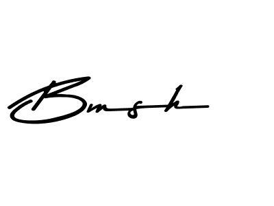Create a beautiful signature design for name Bmsh. With this signature (Asem Kandis PERSONAL USE) fonts, you can make a handwritten signature for free. Bmsh signature style 9 images and pictures png