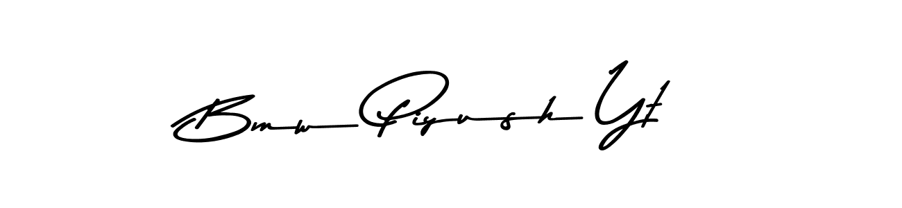 Similarly Asem Kandis PERSONAL USE is the best handwritten signature design. Signature creator online .You can use it as an online autograph creator for name Bmw Piyush Yt. Bmw Piyush Yt signature style 9 images and pictures png