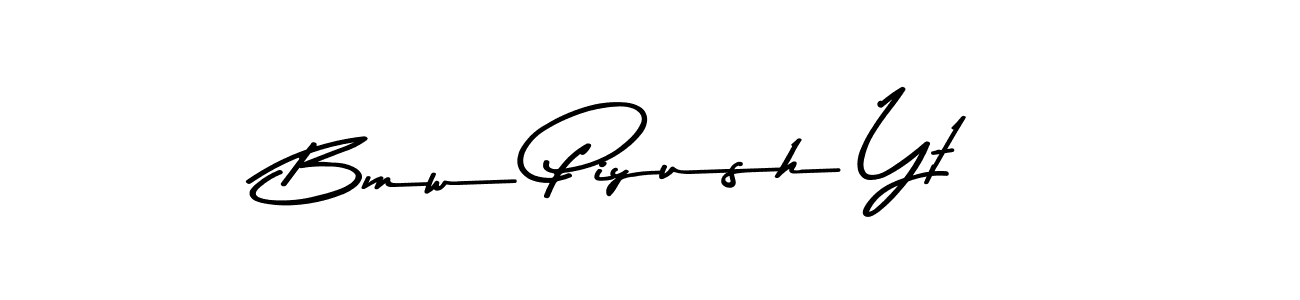 Use a signature maker to create a handwritten signature online. With this signature software, you can design (Asem Kandis PERSONAL USE) your own signature for name Bmw Piyush Yt. Bmw Piyush Yt signature style 9 images and pictures png