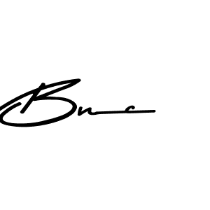 Make a beautiful signature design for name Bnc. With this signature (Asem Kandis PERSONAL USE) style, you can create a handwritten signature for free. Bnc signature style 9 images and pictures png