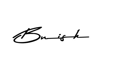 if you are searching for the best signature style for your name Bnish. so please give up your signature search. here we have designed multiple signature styles  using Asem Kandis PERSONAL USE. Bnish signature style 9 images and pictures png