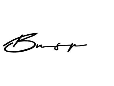 Make a beautiful signature design for name Bnsp. With this signature (Asem Kandis PERSONAL USE) style, you can create a handwritten signature for free. Bnsp signature style 9 images and pictures png