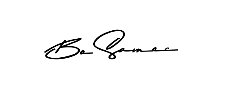 Bo Samec stylish signature style. Best Handwritten Sign (Asem Kandis PERSONAL USE) for my name. Handwritten Signature Collection Ideas for my name Bo Samec. Bo Samec signature style 9 images and pictures png