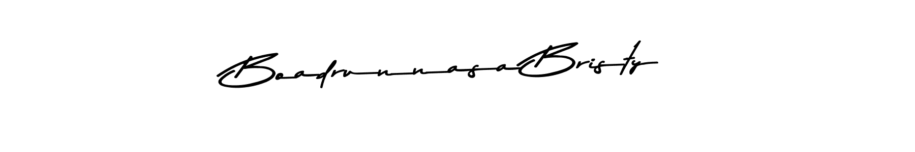 Asem Kandis PERSONAL USE is a professional signature style that is perfect for those who want to add a touch of class to their signature. It is also a great choice for those who want to make their signature more unique. Get Boadrunnasa Bristy name to fancy signature for free. Boadrunnasa Bristy signature style 9 images and pictures png