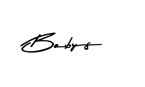 Use a signature maker to create a handwritten signature online. With this signature software, you can design (Asem Kandis PERSONAL USE) your own signature for name Bobys. Bobys signature style 9 images and pictures png