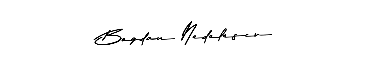 Use a signature maker to create a handwritten signature online. With this signature software, you can design (Asem Kandis PERSONAL USE) your own signature for name Bogdan Nedelescu. Bogdan Nedelescu signature style 9 images and pictures png