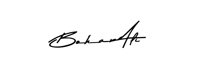 How to make Bohar Ali name signature. Use Asem Kandis PERSONAL USE style for creating short signs online. This is the latest handwritten sign. Bohar Ali signature style 9 images and pictures png