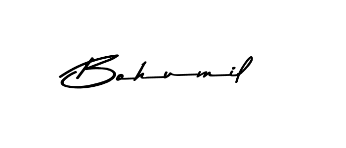 Create a beautiful signature design for name Bohumil. With this signature (Asem Kandis PERSONAL USE) fonts, you can make a handwritten signature for free. Bohumil signature style 9 images and pictures png