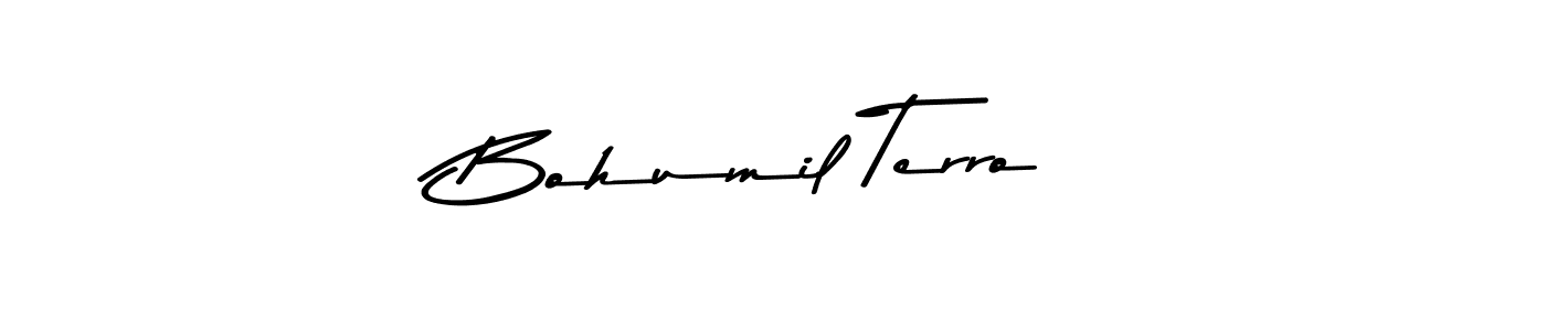 The best way (Asem Kandis PERSONAL USE) to make a short signature is to pick only two or three words in your name. The name Bohumil Terro* include a total of six letters. For converting this name. Bohumil Terro* signature style 9 images and pictures png