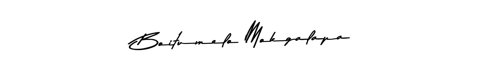 How to make Boitumelo Mokgalapa name signature. Use Asem Kandis PERSONAL USE style for creating short signs online. This is the latest handwritten sign. Boitumelo Mokgalapa signature style 9 images and pictures png