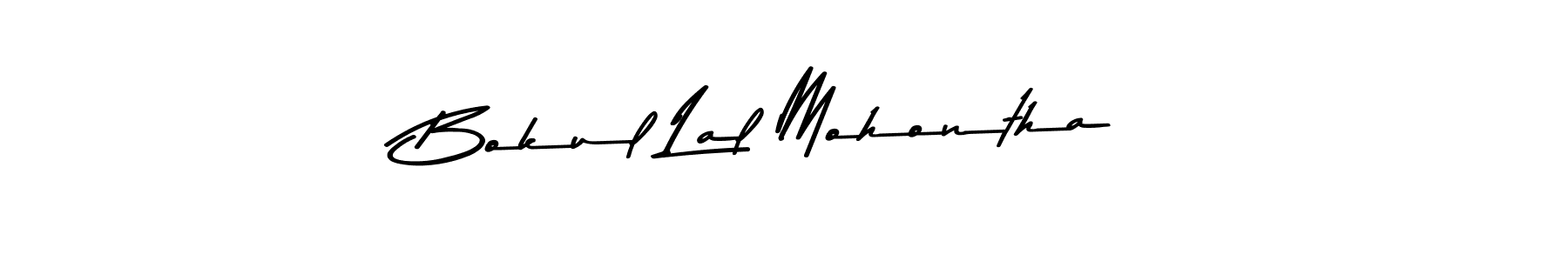 Make a beautiful signature design for name Bokul Lal Mohontha. With this signature (Asem Kandis PERSONAL USE) style, you can create a handwritten signature for free. Bokul Lal Mohontha signature style 9 images and pictures png