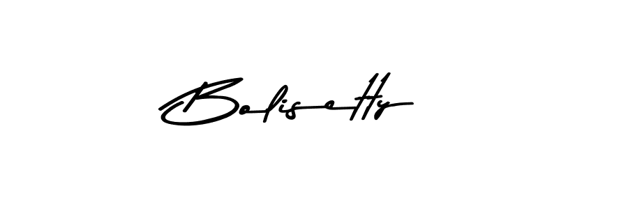 Design your own signature with our free online signature maker. With this signature software, you can create a handwritten (Asem Kandis PERSONAL USE) signature for name Bolisetty. Bolisetty signature style 9 images and pictures png