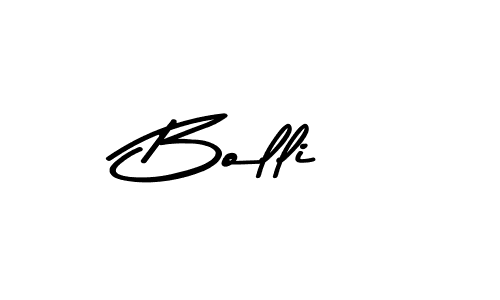 Design your own signature with our free online signature maker. With this signature software, you can create a handwritten (Asem Kandis PERSONAL USE) signature for name Bolli. Bolli signature style 9 images and pictures png