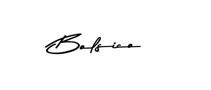 Design your own signature with our free online signature maker. With this signature software, you can create a handwritten (Asem Kandis PERSONAL USE) signature for name Bolsico. Bolsico signature style 9 images and pictures png