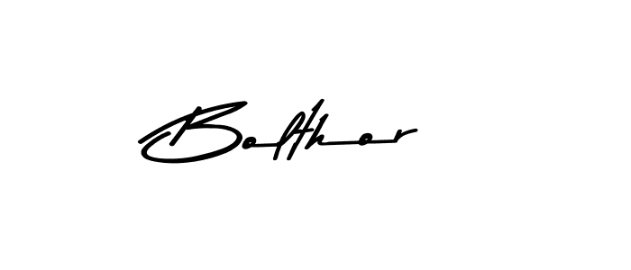 Use a signature maker to create a handwritten signature online. With this signature software, you can design (Asem Kandis PERSONAL USE) your own signature for name Bolthor. Bolthor signature style 9 images and pictures png