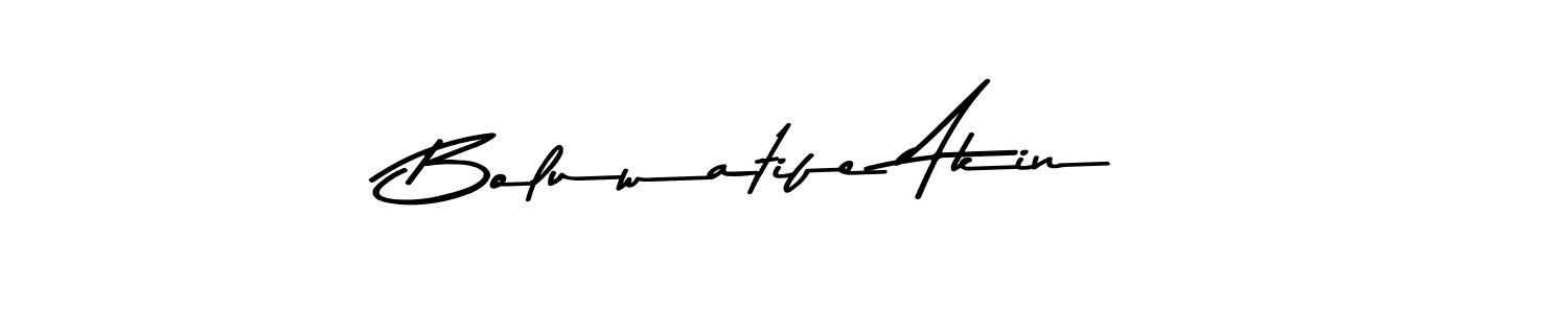 Create a beautiful signature design for name Boluwatife Akin. With this signature (Asem Kandis PERSONAL USE) fonts, you can make a handwritten signature for free. Boluwatife Akin signature style 9 images and pictures png