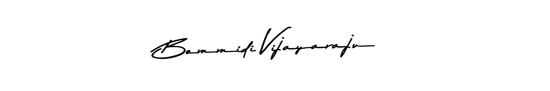 Create a beautiful signature design for name Bommidi Vijayaraju. With this signature (Asem Kandis PERSONAL USE) fonts, you can make a handwritten signature for free. Bommidi Vijayaraju signature style 9 images and pictures png