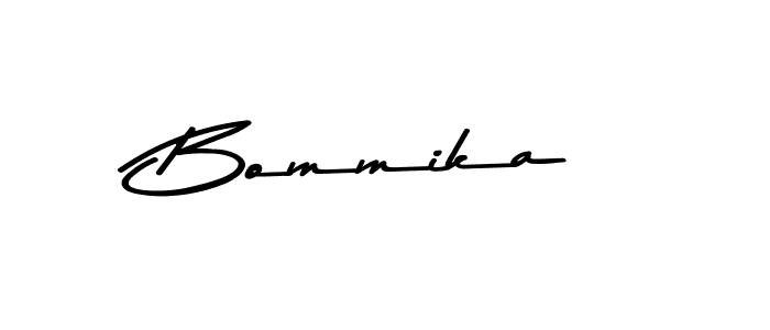 Make a beautiful signature design for name Bommika. With this signature (Asem Kandis PERSONAL USE) style, you can create a handwritten signature for free. Bommika signature style 9 images and pictures png