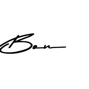 Design your own signature with our free online signature maker. With this signature software, you can create a handwritten (Asem Kandis PERSONAL USE) signature for name Bon. Bon signature style 9 images and pictures png