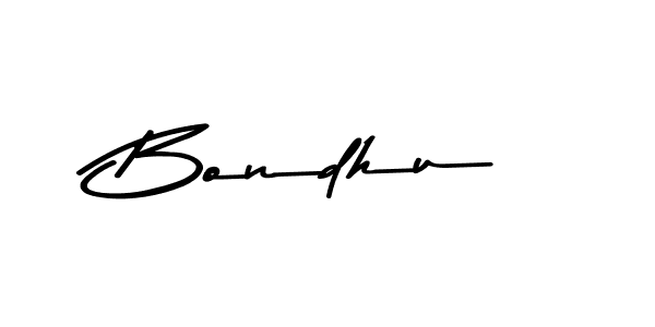 Design your own signature with our free online signature maker. With this signature software, you can create a handwritten (Asem Kandis PERSONAL USE) signature for name Bondhu. Bondhu signature style 9 images and pictures png