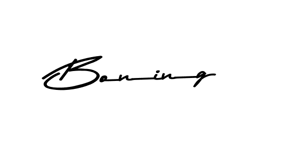 Design your own signature with our free online signature maker. With this signature software, you can create a handwritten (Asem Kandis PERSONAL USE) signature for name Boning. Boning signature style 9 images and pictures png