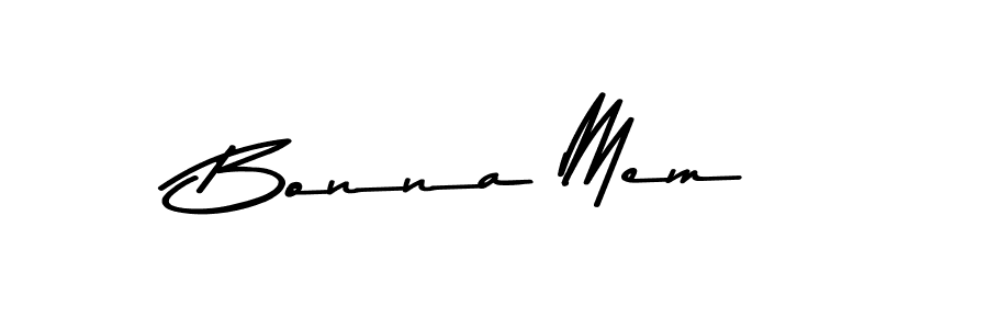 Also You can easily find your signature by using the search form. We will create Bonna Mem name handwritten signature images for you free of cost using Asem Kandis PERSONAL USE sign style. Bonna Mem signature style 9 images and pictures png