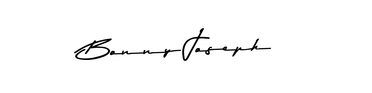 Create a beautiful signature design for name Bonny Joseph. With this signature (Asem Kandis PERSONAL USE) fonts, you can make a handwritten signature for free. Bonny Joseph signature style 9 images and pictures png