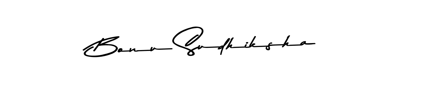 Use a signature maker to create a handwritten signature online. With this signature software, you can design (Asem Kandis PERSONAL USE) your own signature for name Bonu Sudhiksha. Bonu Sudhiksha signature style 9 images and pictures png