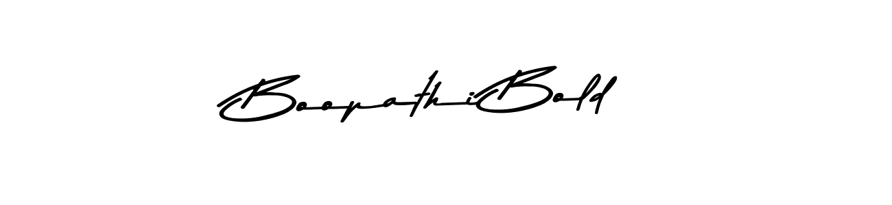 How to make Boopathi Bold name signature. Use Asem Kandis PERSONAL USE style for creating short signs online. This is the latest handwritten sign. Boopathi Bold signature style 9 images and pictures png