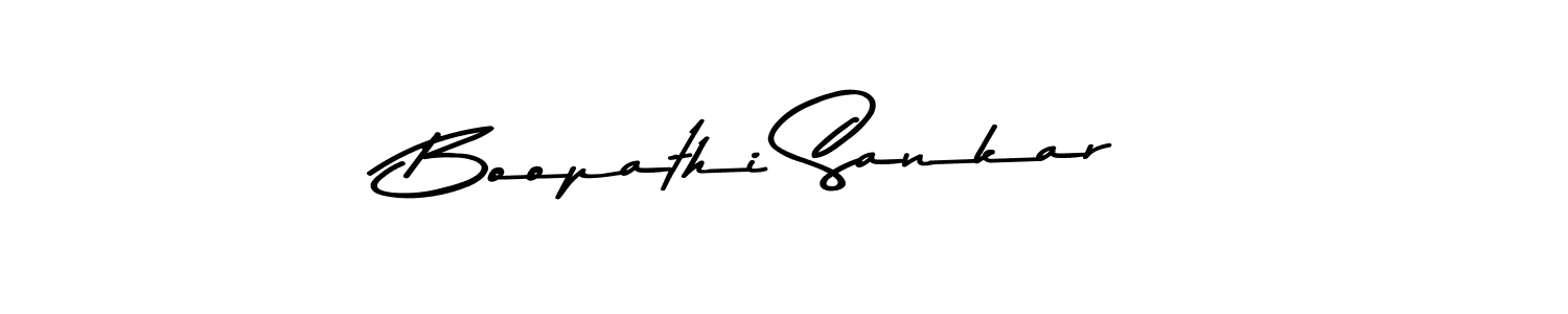 Create a beautiful signature design for name Boopathi Sankar. With this signature (Asem Kandis PERSONAL USE) fonts, you can make a handwritten signature for free. Boopathi Sankar signature style 9 images and pictures png