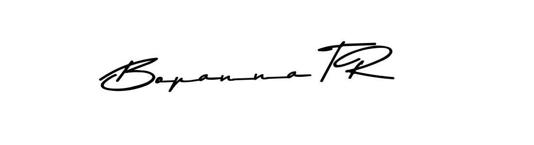 Design your own signature with our free online signature maker. With this signature software, you can create a handwritten (Asem Kandis PERSONAL USE) signature for name Bopanna T R. Bopanna T R signature style 9 images and pictures png