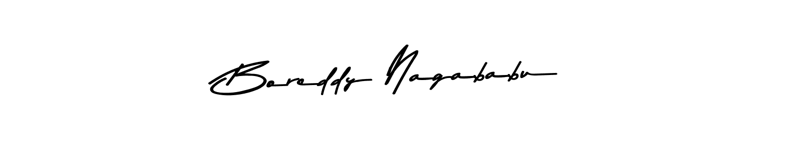 Use a signature maker to create a handwritten signature online. With this signature software, you can design (Asem Kandis PERSONAL USE) your own signature for name Boreddy Nagababu. Boreddy Nagababu signature style 9 images and pictures png