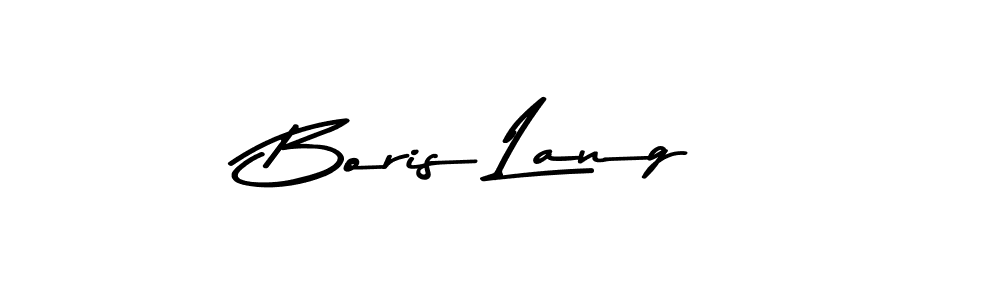 Design your own signature with our free online signature maker. With this signature software, you can create a handwritten (Asem Kandis PERSONAL USE) signature for name Boris Lang. Boris Lang signature style 9 images and pictures png