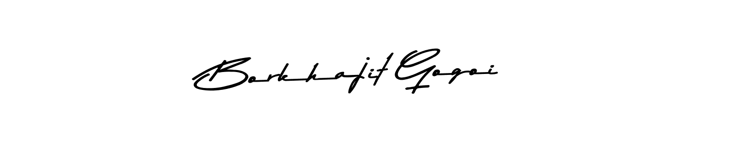 How to make Borkhajit Gogoi name signature. Use Asem Kandis PERSONAL USE style for creating short signs online. This is the latest handwritten sign. Borkhajit Gogoi signature style 9 images and pictures png