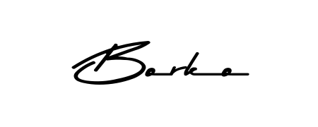 Try this chic Borko handwritten sign style. Using Asem Kandis PERSONAL USE font elements, it gives your name a sleek, memorable identity. Borko signature style 9 images and pictures png