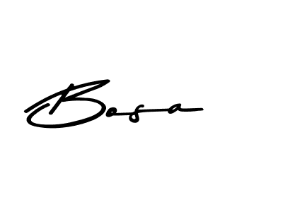 Design your own signature with our free online signature maker. With this signature software, you can create a handwritten (Asem Kandis PERSONAL USE) signature for name Bosa. Bosa signature style 9 images and pictures png