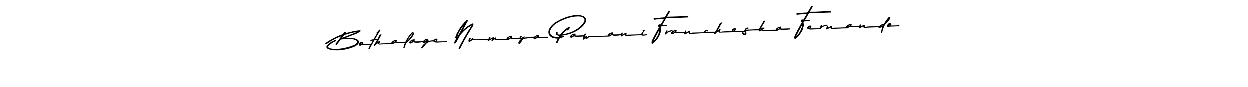 Similarly Asem Kandis PERSONAL USE is the best handwritten signature design. Signature creator online .You can use it as an online autograph creator for name Bothalage Numaya Pawani Francheska Fernando. Bothalage Numaya Pawani Francheska Fernando signature style 9 images and pictures png