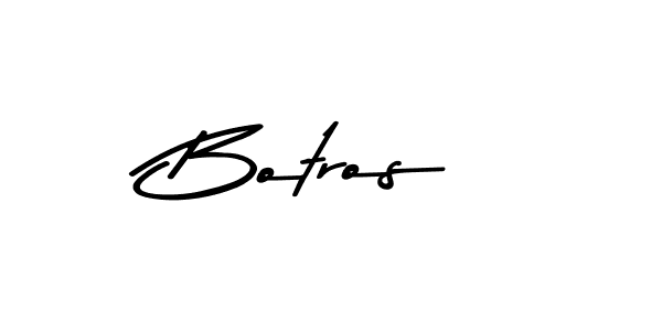 Create a beautiful signature design for name Botros. With this signature (Asem Kandis PERSONAL USE) fonts, you can make a handwritten signature for free. Botros signature style 9 images and pictures png