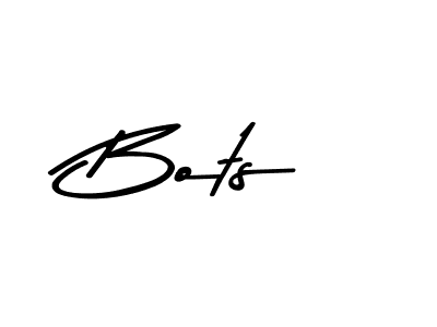 Use a signature maker to create a handwritten signature online. With this signature software, you can design (Asem Kandis PERSONAL USE) your own signature for name Bots. Bots signature style 9 images and pictures png